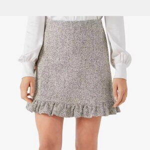 KATE SPADE metallic tweed skirt, Sz 10.